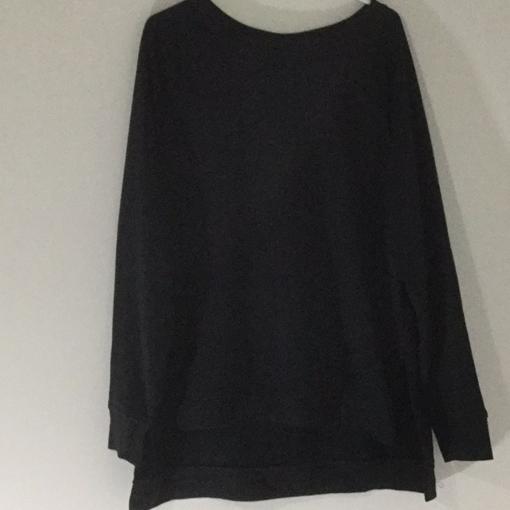 Black sweatshirt tunic